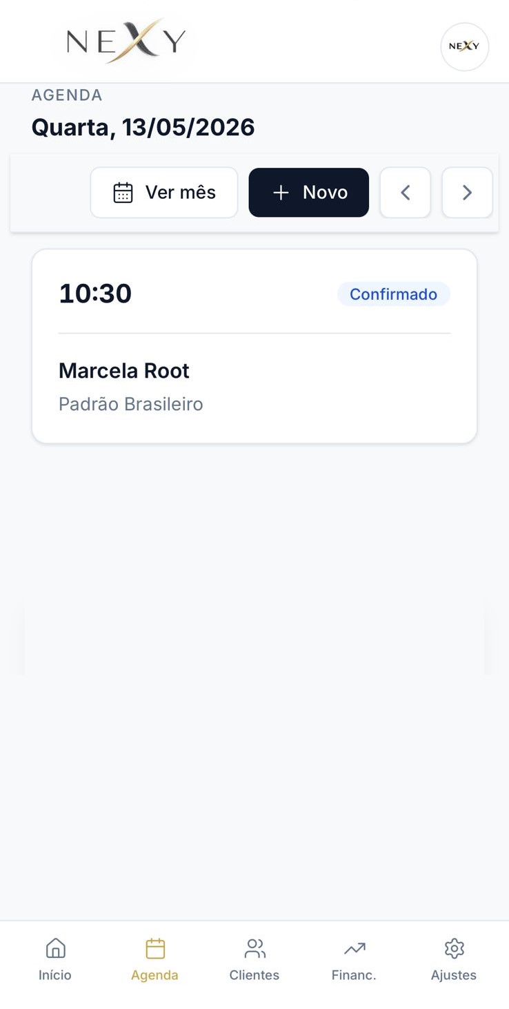 Agenda do dia no Nexy